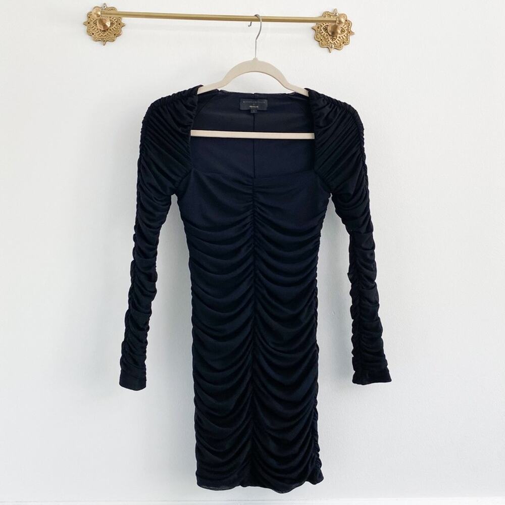 Michael Costello x Revolve Franky Bodycon Square Neck Long Sleeve Dress - Picture 3 of 6